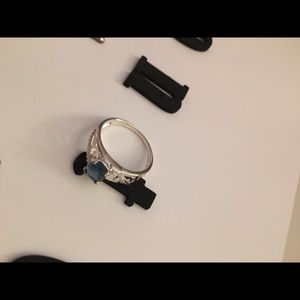 ‘London Blue’ Topaz in a Sterling-Silver Ring.